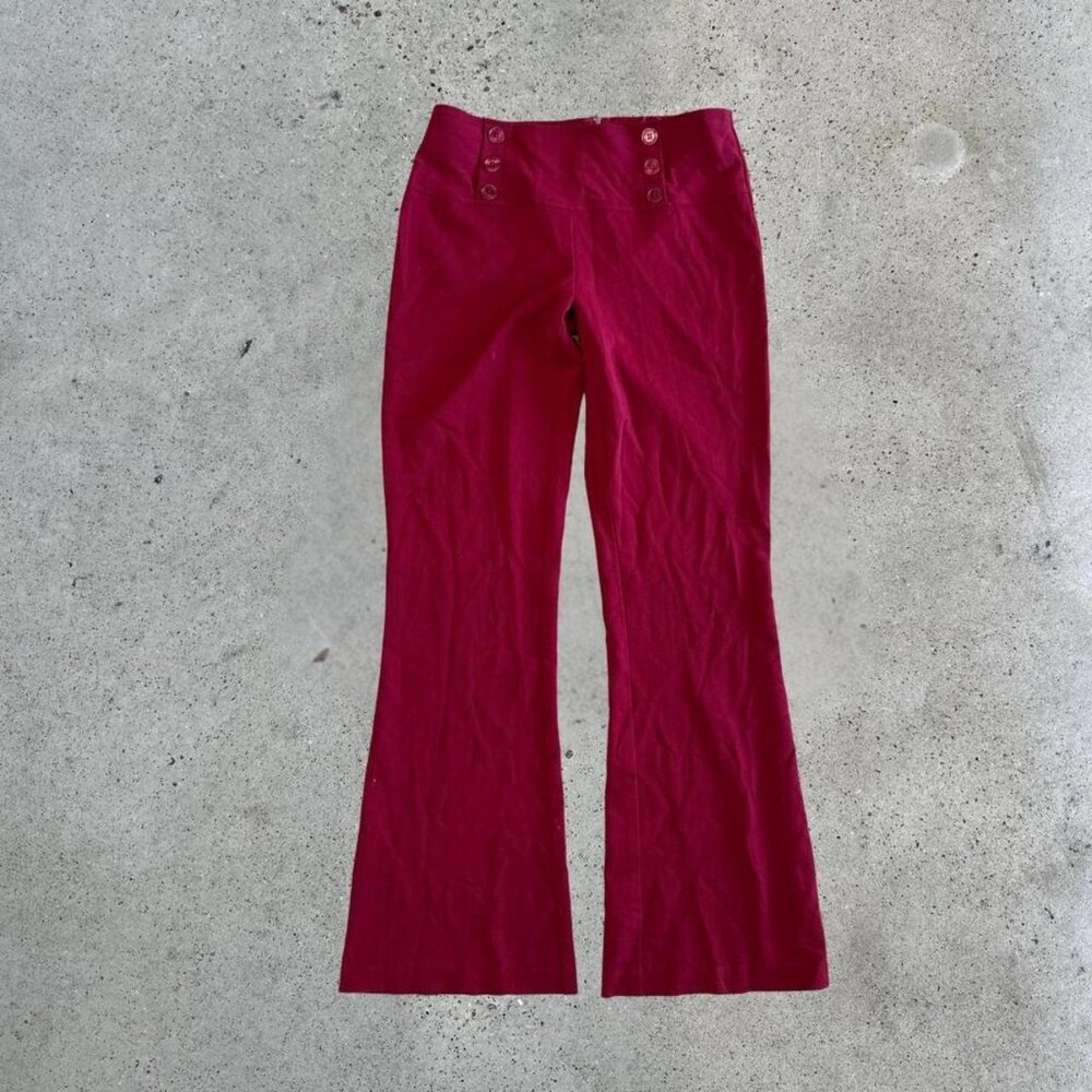 Vintage low rise red pants